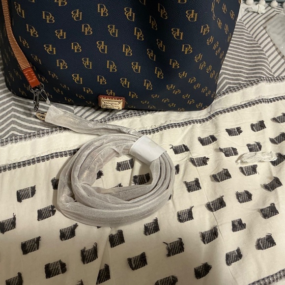 Dooney & Bourke Gretta Brenna Satchel NWT - Navy - Picture 4 of 6